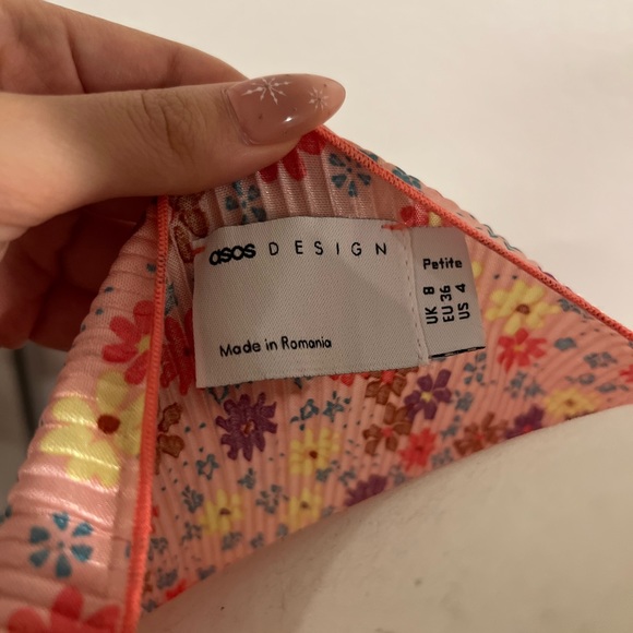 NWT ASOS Design Petite Floral Dress US4 - Picture 5 of 6
